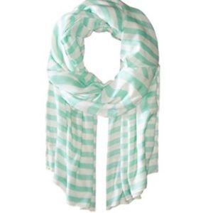 NWT Kate Spade Painterly Bow Stripe Oblong Scarf